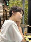 レディースショート×パーマスタイル