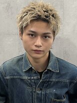 ラベル 渋谷(LAVEL)&nbsp;スパイキーショート/ブロンド/ブリーチカラー/抜きっぱなし