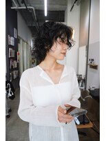 デイジードゥ(Daisy duex)&nbsp;レイヤー　デザインカラー グランマッシュ 暗めカラー パーマ