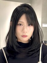 テクネ 天神大名(techne) 天神大名今泉ミディアムレイヤー韓国風くびれ巻き小顔透明感ヘア