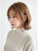 【吉田光ノ丞】可愛い前下がりショートボブ＋ミルキーベージュ
