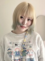 イェッカ パビル(YECCA pabil)&nbsp;ブロンド裾カラー（ブリーチ１～２回）