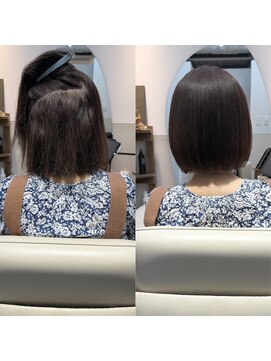 リブ(LIV) 【大人ボブ】広がり・強いくせを根本解決☆髪質改善縮毛矯正