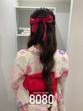はればれ 横浜東口店(8080) ねじりハーフアップ