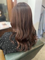 ヘアメイク デザート(HAIR MAKE DESART)&nbsp;高盛　優芽香【ローズブラウン×ゆるふわコテ巻き】