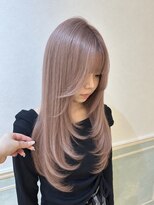 ヘアーサロン リアン 熊谷2号店(hair salon Rien)&nbsp;ピンクベージュ×レイヤーカット