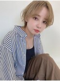 Aラインボブ×ふわふわショート
