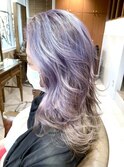 ラベンダーシルバー☆グラデーション
