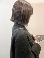 キャンバス バイ ネオリーブ 横浜西口(Canvas by neo.)&nbsp;外ハネボブ　切りっぱなしボブ　簡単スタイリング