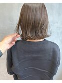 [kichi.] 切りっぱなしボブ×くすみベージュ