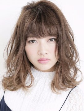 エンディアリング 東銀座(Endearing) 大人可愛いニュアンスパーマ前髪カット似合わせ小顔カット
