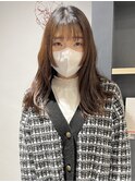 村上/顔まわりレイヤー 姫カット 切りっぱなし 下北沢 20代