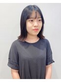 【松戸　石山】切りっぱなし外ハネロブ肩ラインボブ