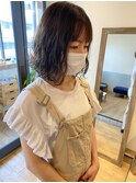 【宮本大輔】外ハネレイヤーボブ無造作ニュアンスパーマ耳かけ