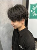 10代 20代 メンズヘア 波巻き ツイスパ マッシュ 刈り上げ
