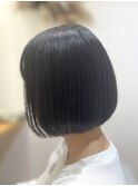 切りっぱなしボブ
