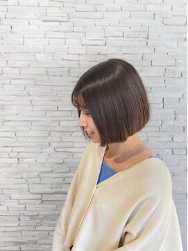 ソワン ドゥ ブレス 立花店(soin de brace) ボブ×切りっぱなし