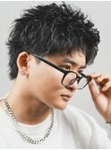 ベリショスパイキーショートべリーショートアップバングメンズ
