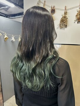 ニッキ(Nikki) #モスグリーングラデーションカラー