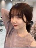 韓国風前髪×レイヤーカット【髪質改善/新宿/レイヤーカット】