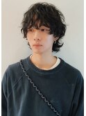 メンズマッシュウルフパーママッシュパーマメンズボブパーマボブ