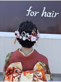 ふんわりヘアアレンジ
