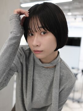 フォト 新宿三丁目(foto) ▽ショートボブ ミニウルフブリーチなし前髪ミディアム新宿