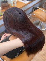 ギャロップヘアー ブリーチありWカラー×ピンクブラウンカラー