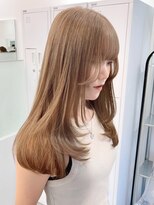 ニトバイアンキシム(nit by ahnkism)&nbsp;【レイヤーカット】韓国ヘア顔まわりカットロングレイヤー堀江
