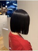 切りっぱなしボブ