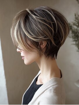 ハーツ(Heart's) ◇大人可愛い20代30代40代50代前下がりショートボブ丸みショート