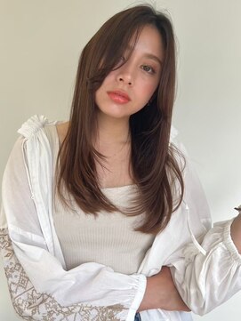 カバーヘアアンドスパ ブリス 浦和(COVER HAIR&SPA bliss) 抜け感センターパートロングレイヤーカットp1浦和20代30代40代