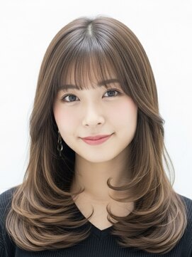 ソードリーフ 久宝寺店(swordlief) ふわっとレイヤー×グレーベージュ