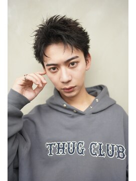 ニコ トウキョウ ロジック(nico TOKYO Logic) メンズセンターパートニュアンスパーマアップバング