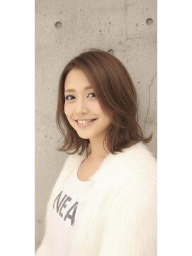 ミディアムレイヤースタイル