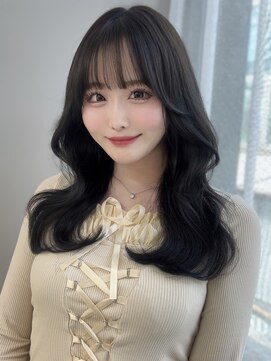 リッカ(LICCA) [liccaふうか]グレージュ/ブルーブラック/顔周り/天神韓国ヘア