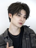 エイド 本店(aid)&nbsp;束感コンマバング無造作センターパートニュアンスショート眉毛