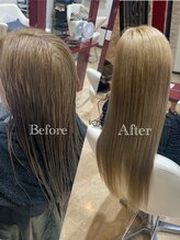 【ハホニコ】酸熱トリートメント×トステア配合で、広がりやうねりを抑え、指通りなめらかな艶髪へ。