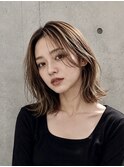 大人可愛い外ハネくびれミディアムボブ
