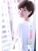 大人かわいいモーブカラー小顔ショートボブ【Cloud zero】