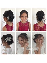 お子様のヘアセット