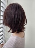 【Zina札幌】イメチェン毛先パーマ耳かけ×フォギーベージュ