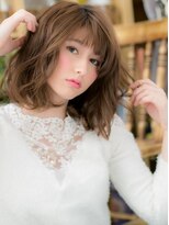 カバーヘア ブリス 上尾西口店(COVER HAIR bliss) ■斜めバングxオンブレくせ毛風大人ボブ9-13★上尾20代30代40代