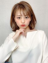 アフロート エル 錦糸町(AFLOAT L)&nbsp;LallYou　錦糸町　ココアブラウン抜け感ヘアひし形シルエット