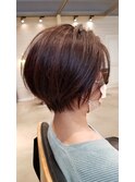 大人可愛い20代30代40代 まるみ大人ショートボブ