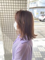 ヴィフ 大船(VIF)&nbsp;フェイスレイヤー×切りっぱなし×グレージュカラー