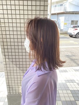 ヴィフ 大船(VIF) フェイスレイヤー×切りっぱなし×グレージュカラー