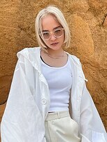 チクロヘアー(Ticro hair) 【Ticro大石】ホワイトブロンド