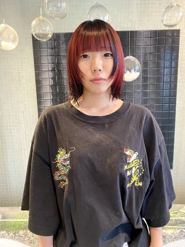 ナンブ セントラル(nambu-CENTRAL) デザインカラー×ショートウルフ