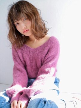 ソヨン 上挙母店(SOYON) マロンベージュ 無造作バング くびれミディ